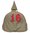 Regimental Number For Pickelhaube Cover - Red